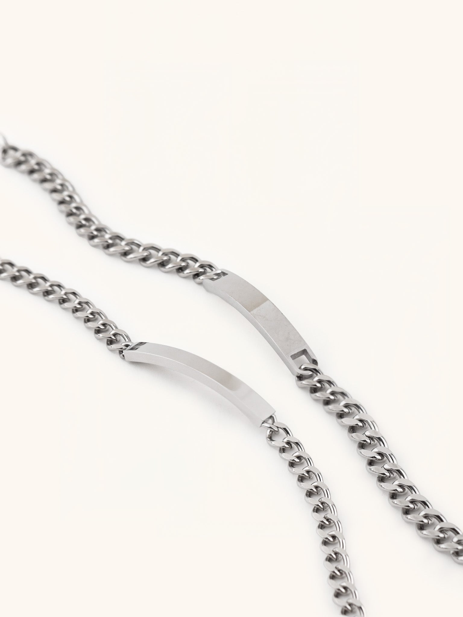 Curb Chain Engravable Plate Bracelet - Minimalist Lab