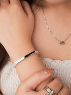Crystal Beaded Engravable Bracelet - Minimalist Lab
