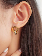 Roman Numerals Stud Earrings - Minimalist Lab