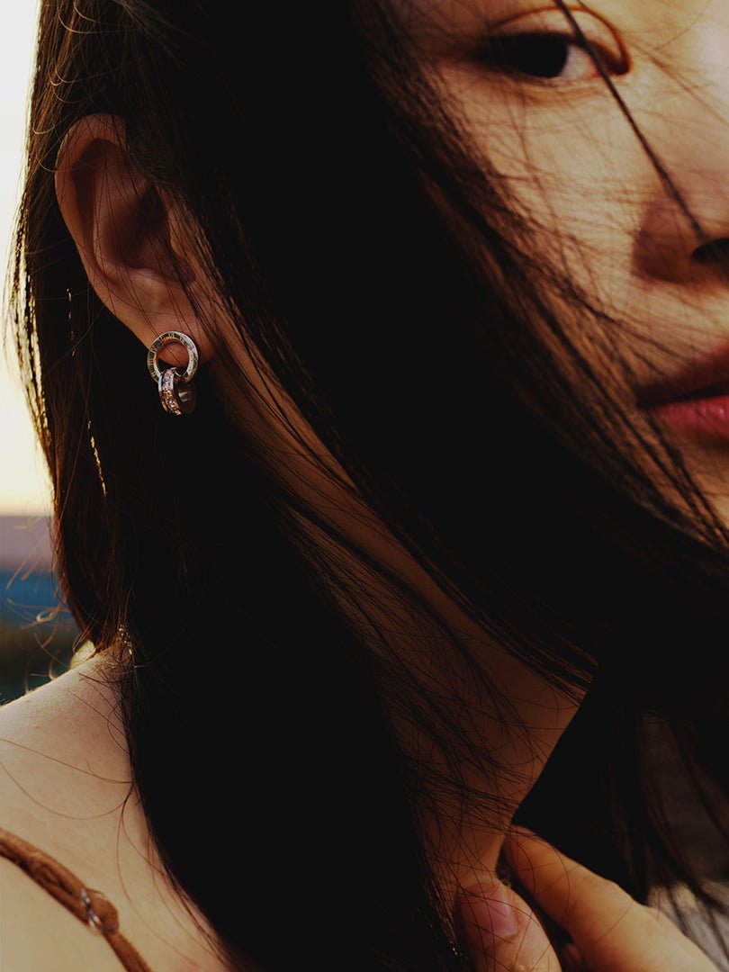 Roman Numerals Stud Earrings - Minimalist Lab