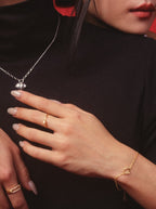 DAKOTA Dangling Solitaire Sterling Silver Ring - Minimalist Lab