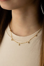 Diamond Charms Necklace - Minimalist Lab