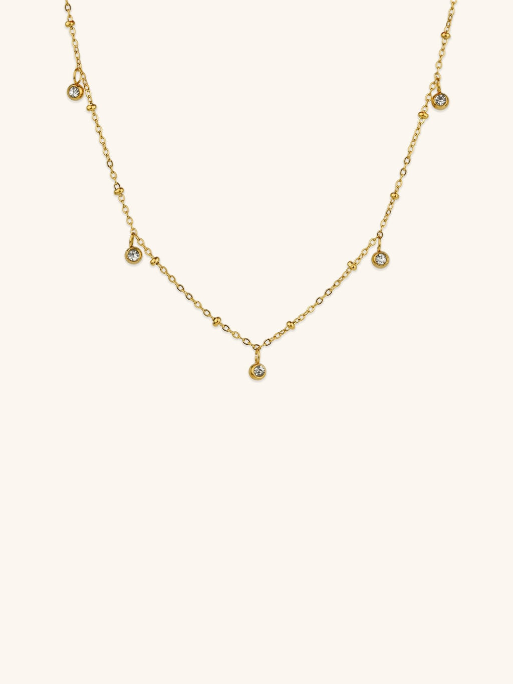 Diamond Charms Necklace - Minimalist Lab