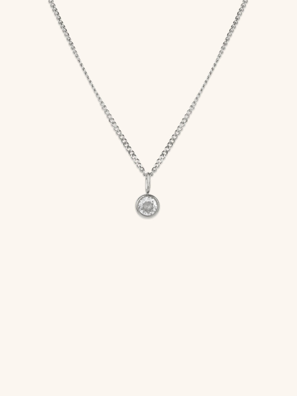 Diamond Curb Chain Necklace - Minimalist Lab