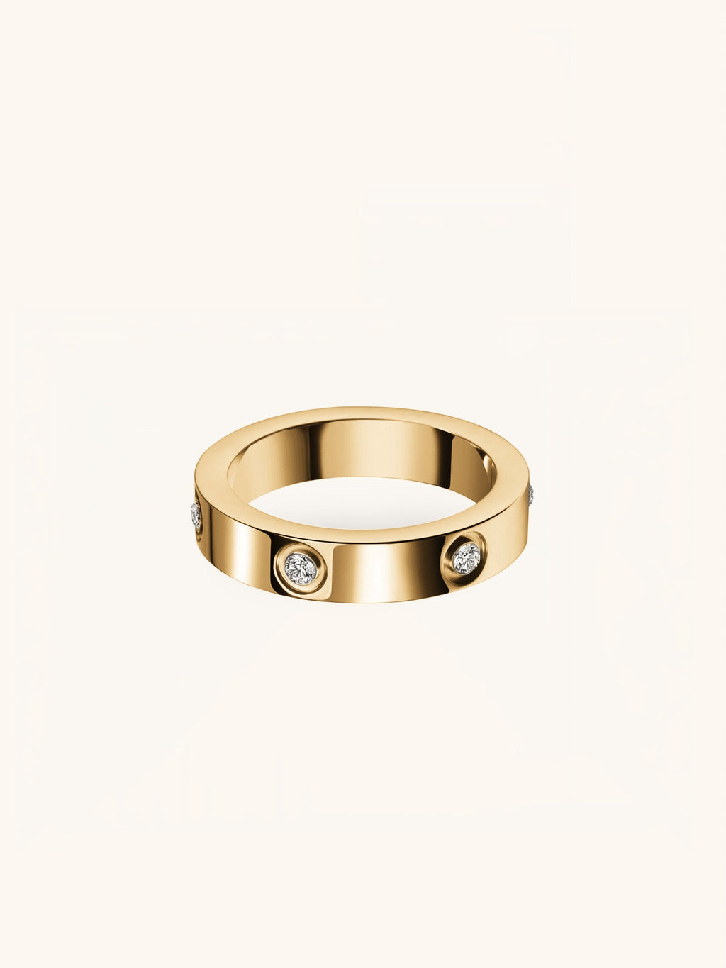 Lenn Diamond Band Ring - Minimalist Lab