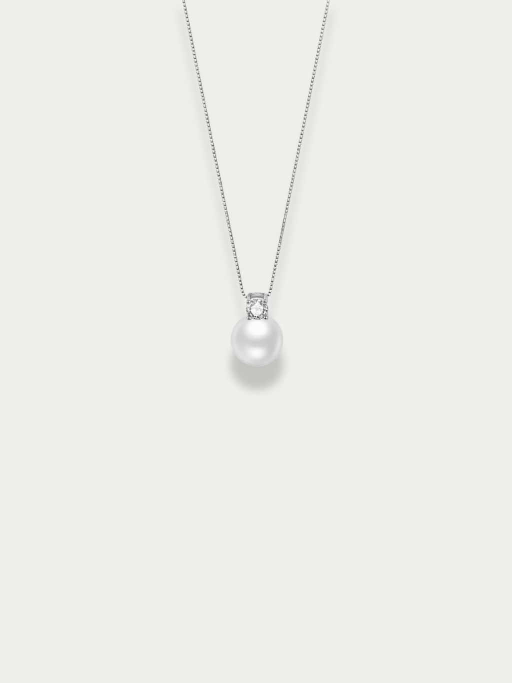 Diana White Pearl Necklace
