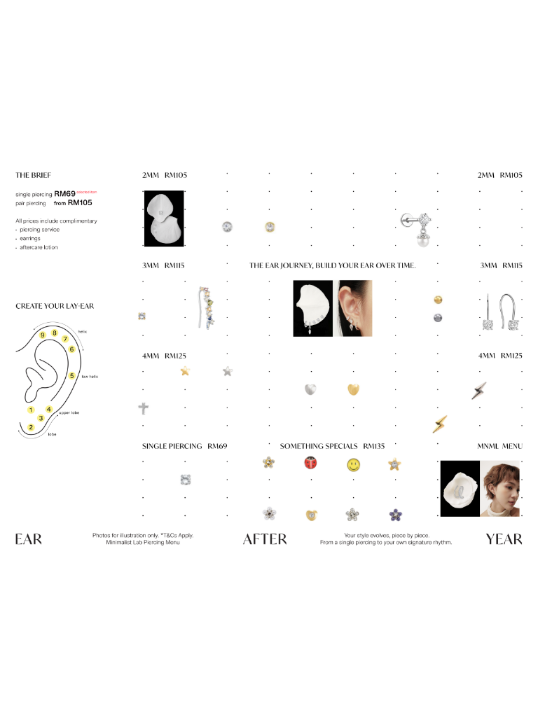 Ear Piercing Appointment (Minimalist Lab @ TRX)
