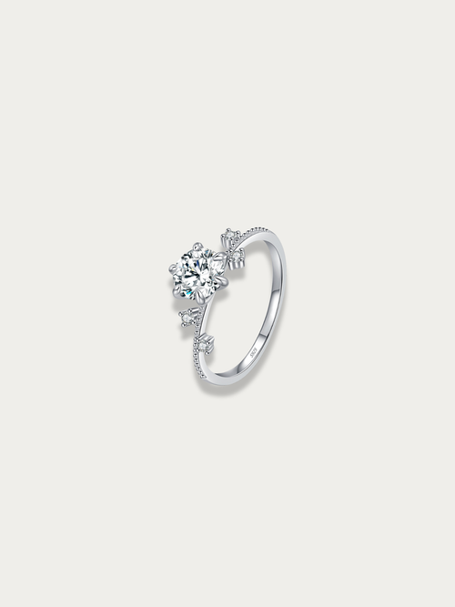 elijah 1ct moissanite bloom ring