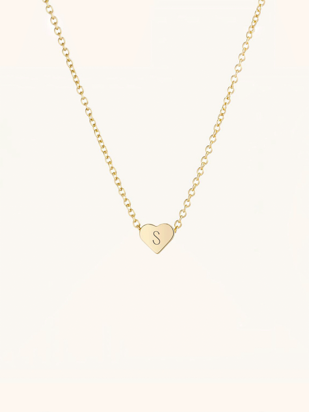 Erina Mini Heart Engravable Necklace - Minimalist Lab