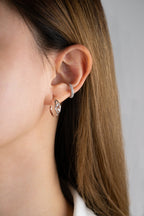 EVERLYN Petals Sterling Silver Earrings - Minimalist Lab