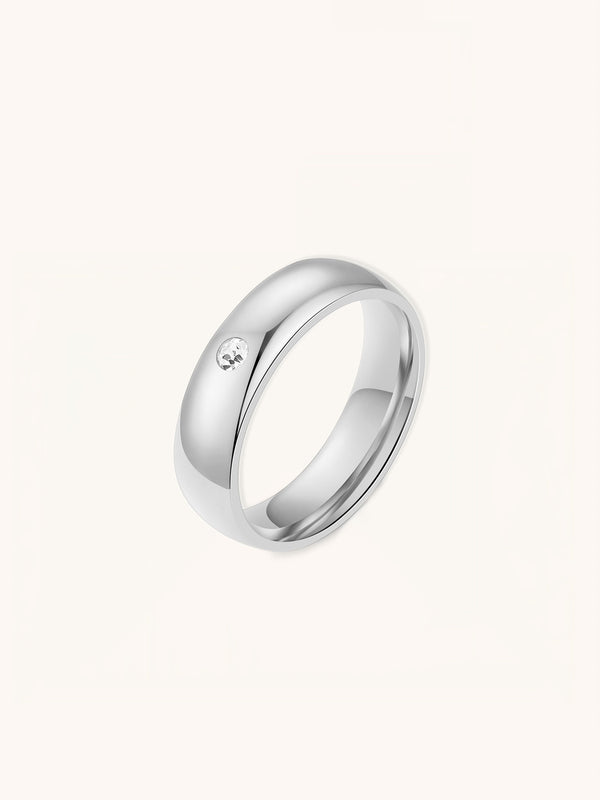 Everyday Band Essential Ring with Diamond