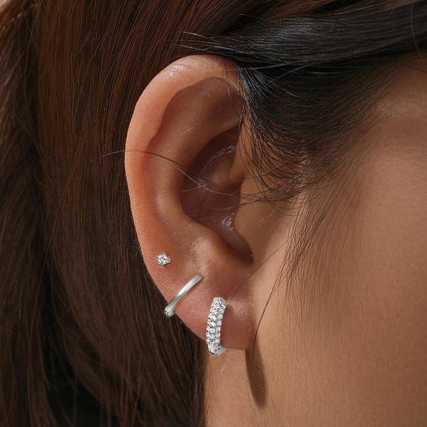 TERRY Sterling Silver Earrings Set - Minimalist Lab