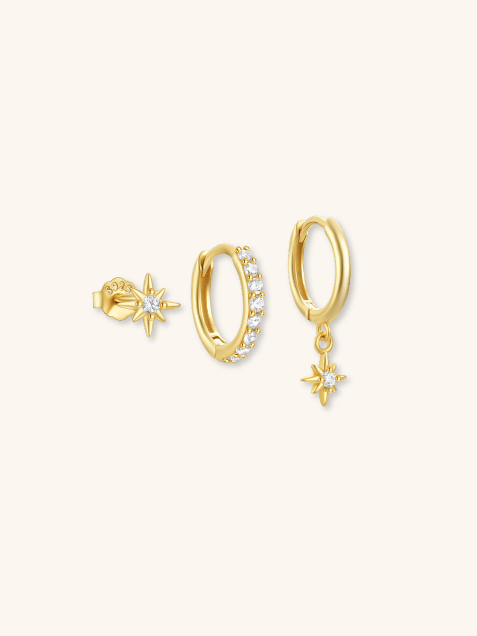 FELIX Starlight Sterling Silver Earrings Set - Minimalist Lab