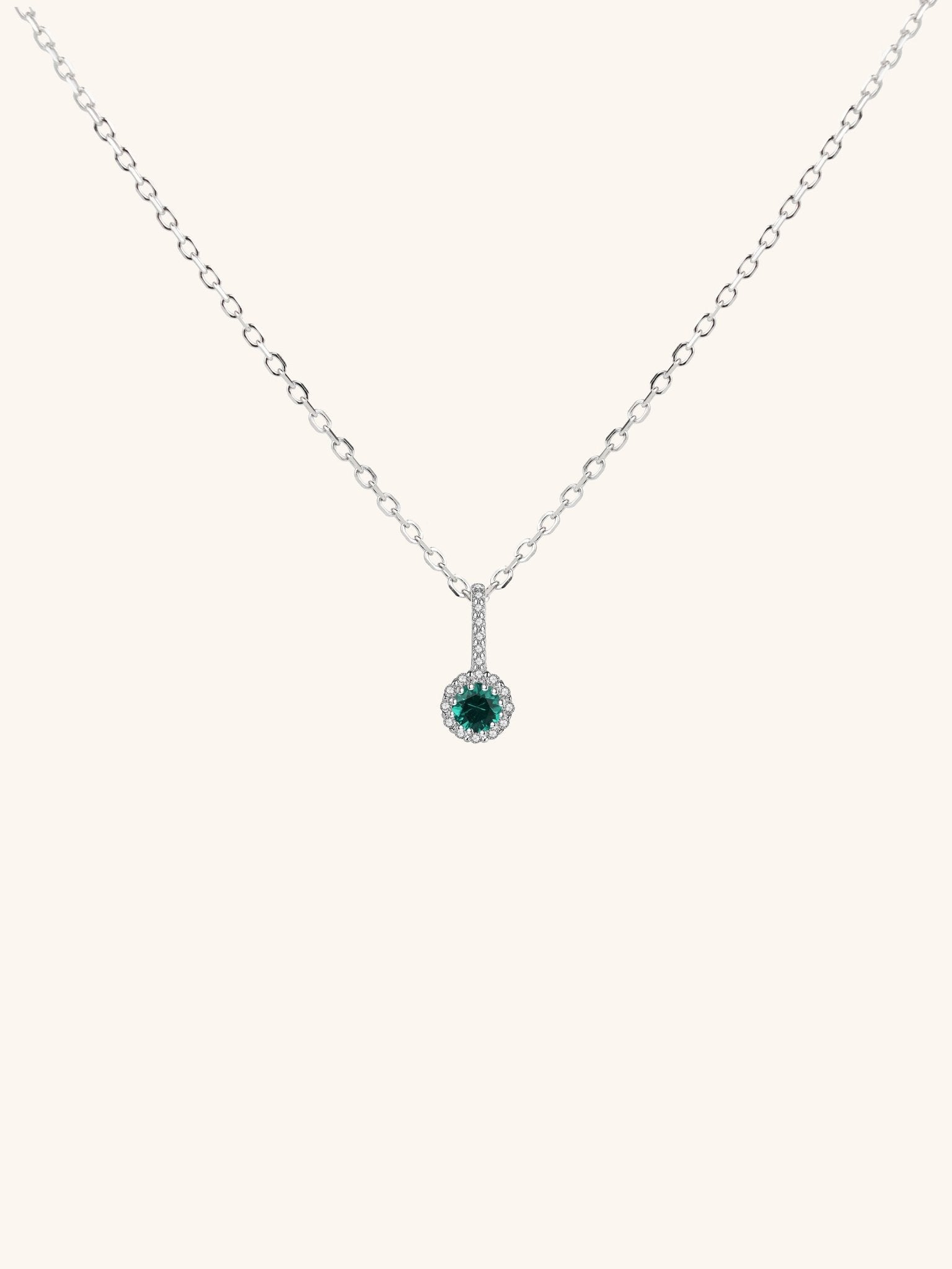 FLORENCE Diamond Sterling Silver Necklace - Minimalist Lab