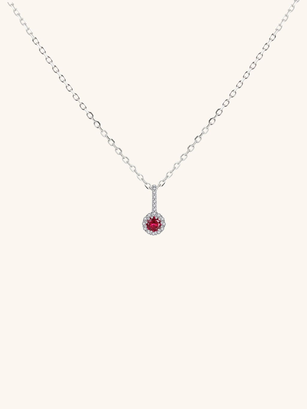 FLORENCE Diamond Sterling Silver Necklace - Minimalist Lab