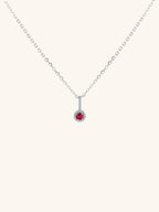 FLORENCE Diamond Sterling Silver Necklace - Minimalist Lab
