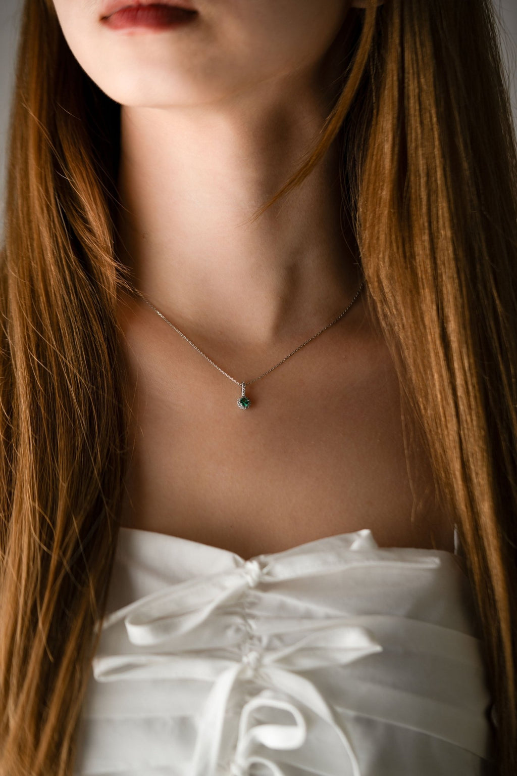 FLORENCE Diamond Sterling Silver Necklace - Minimalist Lab