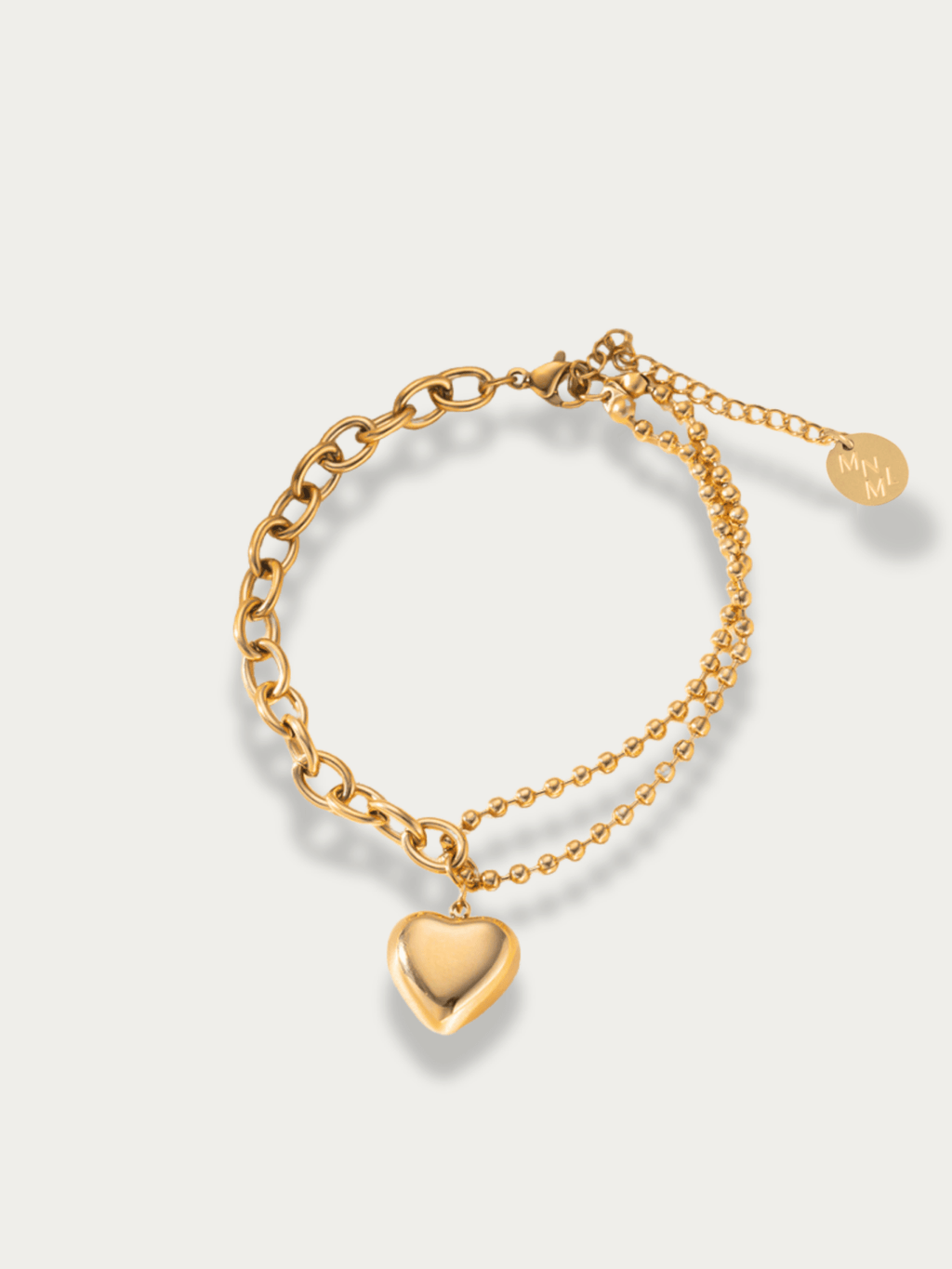 Forever Yours Mixed Chain Charm Bracelet - Minimalist Lab