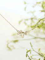 Geneva Blossom & Butterfly Necklace - Minimalist Lab