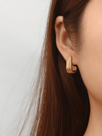 goldie j curve hoops titanium malaysia on model