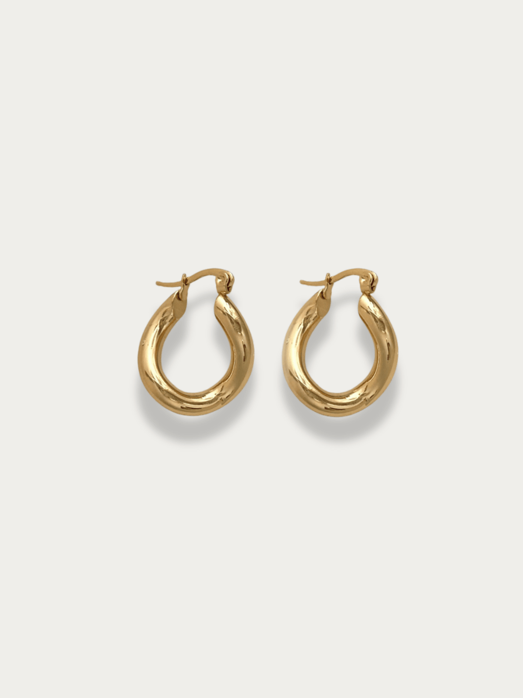 Gwenna Geo Drop Hoops - Minimalist Lab
