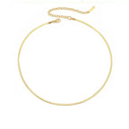 Herringbone Chain Essential Necklace - Minimalist Lab