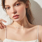 Herringbone Chain Essential Necklace - Minimalist Lab