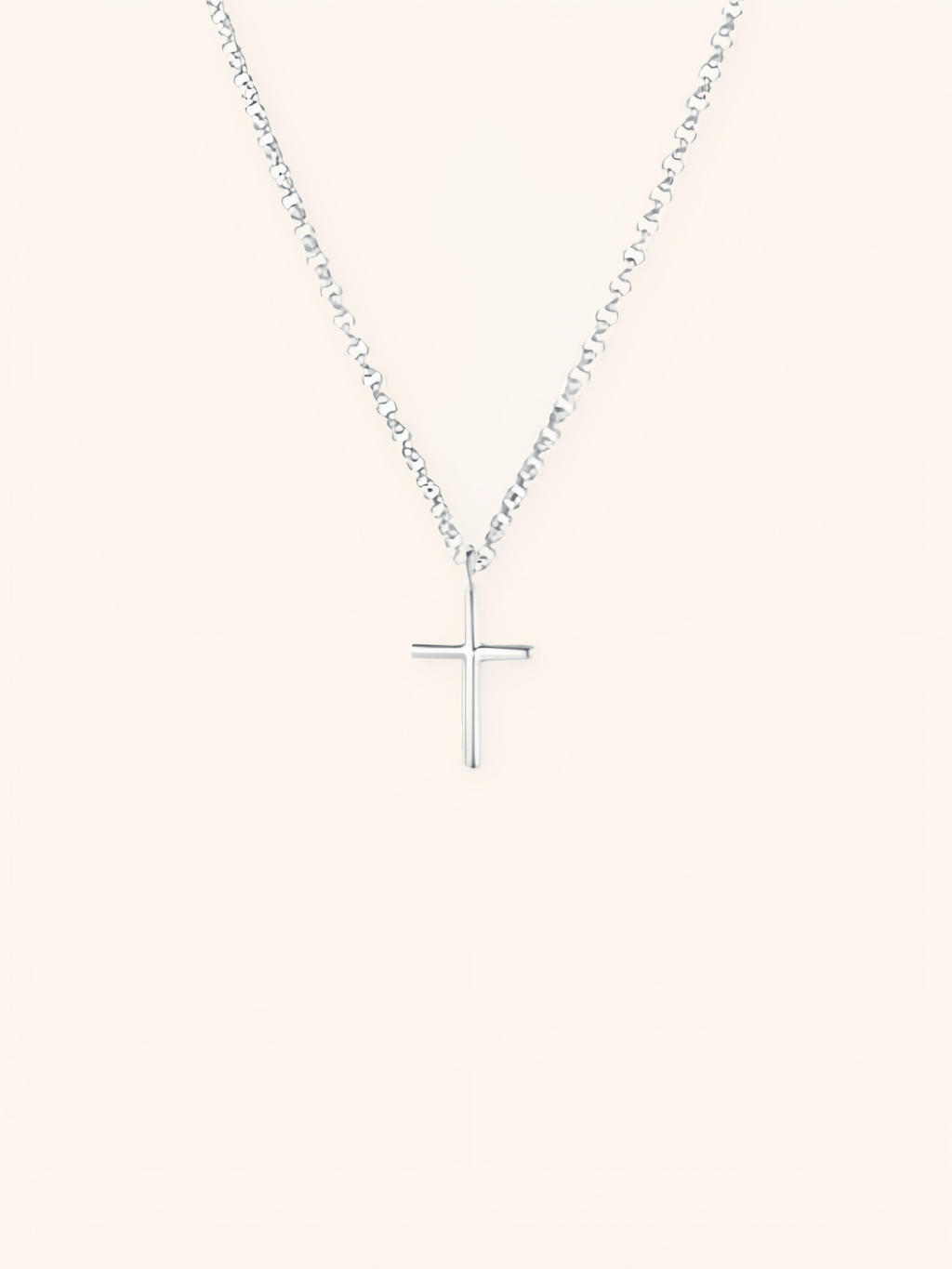 LUISA Cross Sterling Silver Necklace - Minimalist Lab