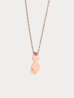 Kitty Pendant Engravable Necklace rose gold cat charm
