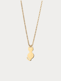 Kitty Pendant Engravable Necklace gold cat charm
