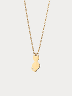 Kitty Pendant Engravable Necklace gold cat charm
