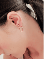 Lami Oval Ear Hoops - Minimalist Lab