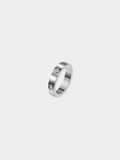 Lenn Diamond Band Ring silver men's waterproof ring