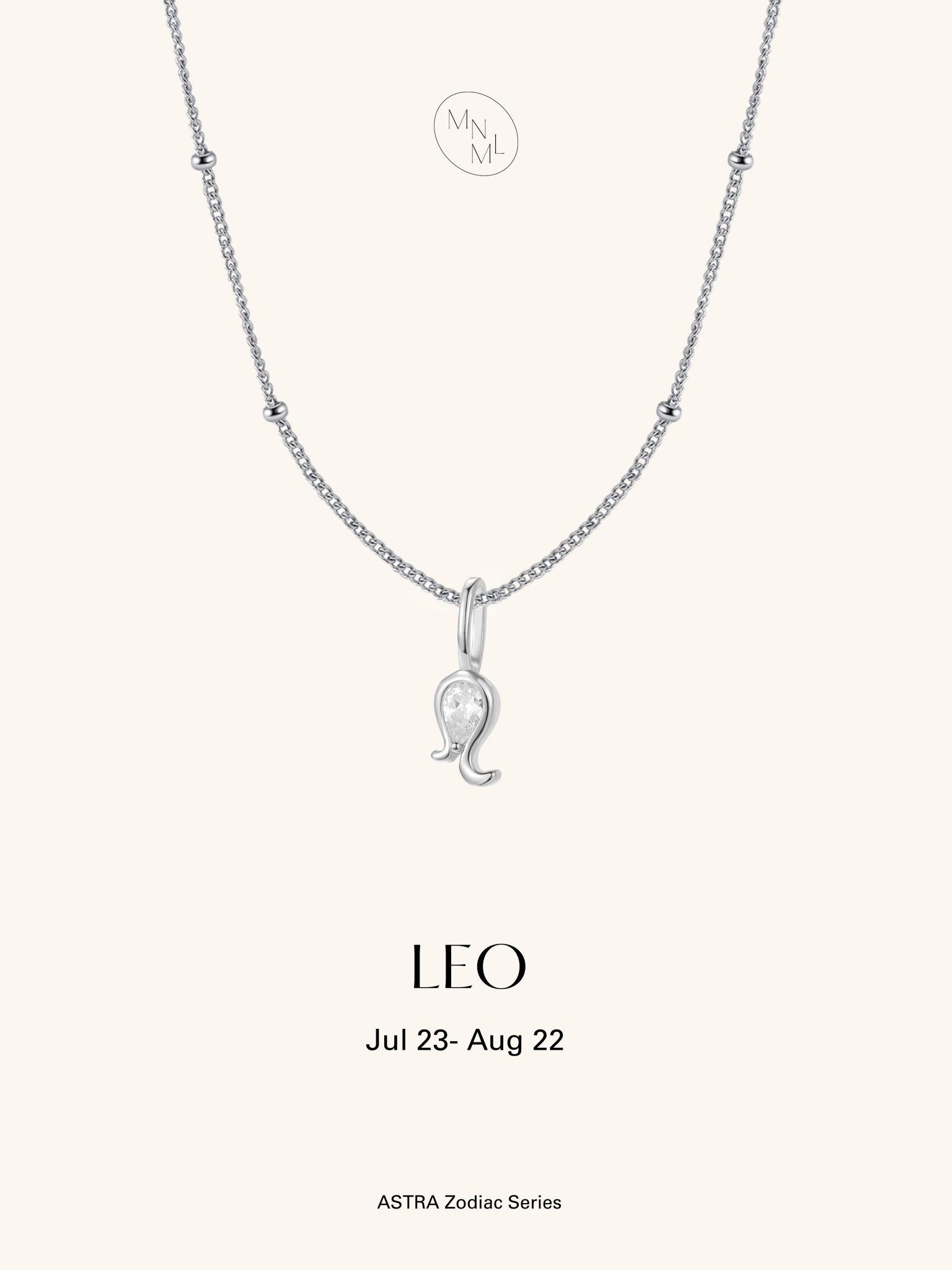 ASTRA Zodiac Sterling Silver Necklace - Minimalist Lab