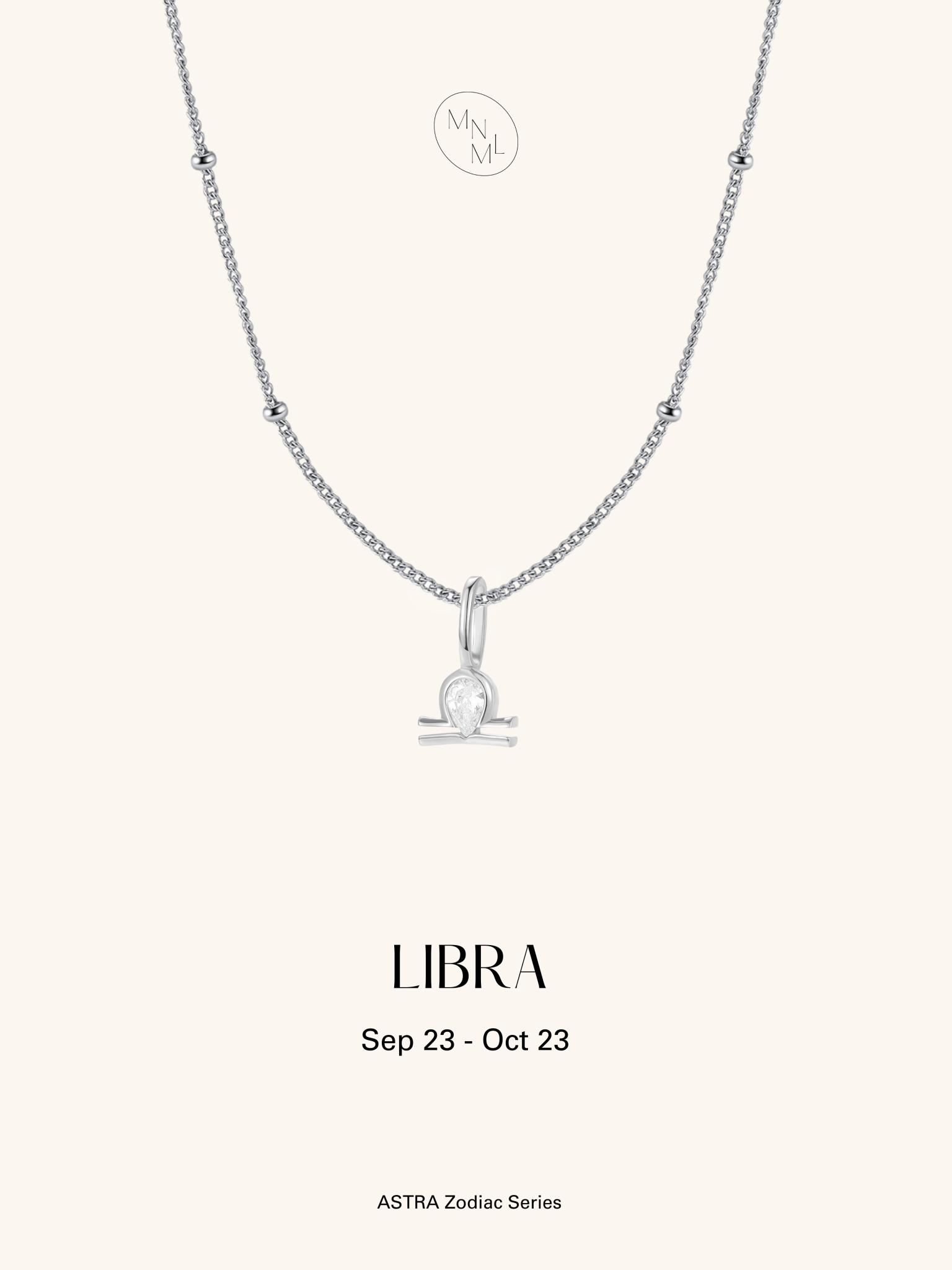 ASTRA Zodiac Sterling Silver Necklace - Minimalist Lab