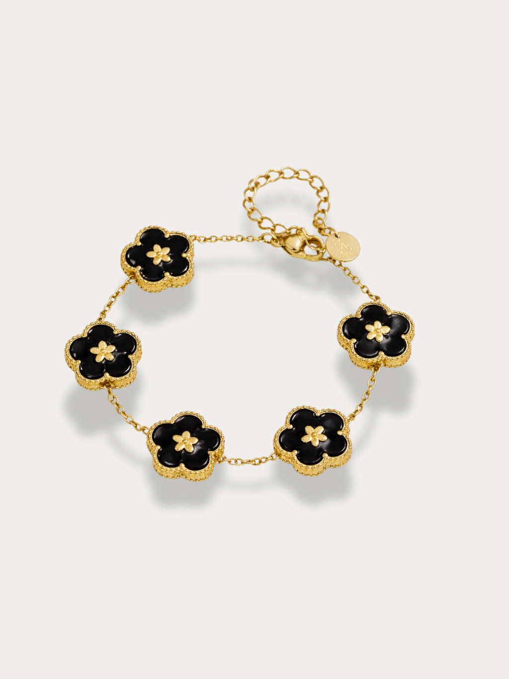 Lumière flower 5 motifs midnight bracelet