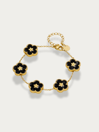 Lumière flower 5 motifs midnight bracelet