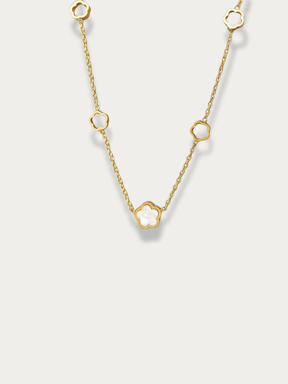 Luna Blossom Radiance Mother of Pearl Necklace