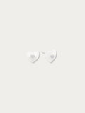 Milk Jelly Heart Stud Earrings - MINIMALIST LAB