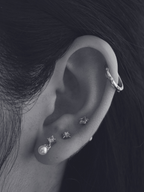 Lyra Star Zircon Stud Earring - Minimalist Lab