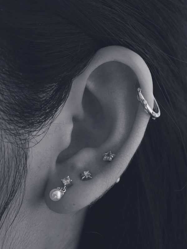 Lyra Star Zircon Stud Earring - Minimalist Lab