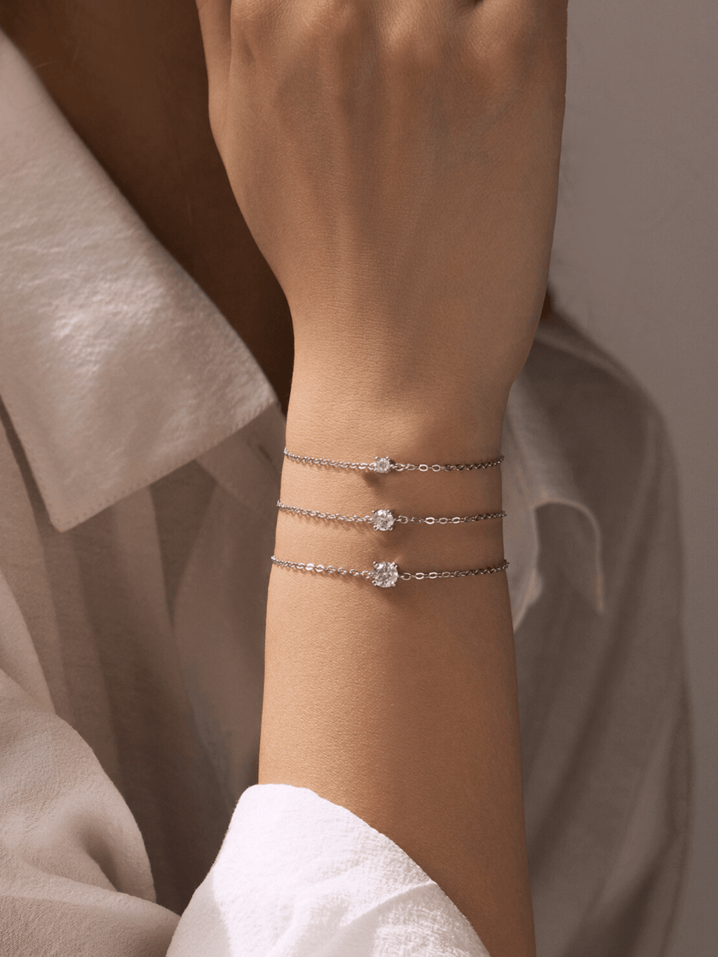 Ray Moissanite Bracelet - Minimalist Lab