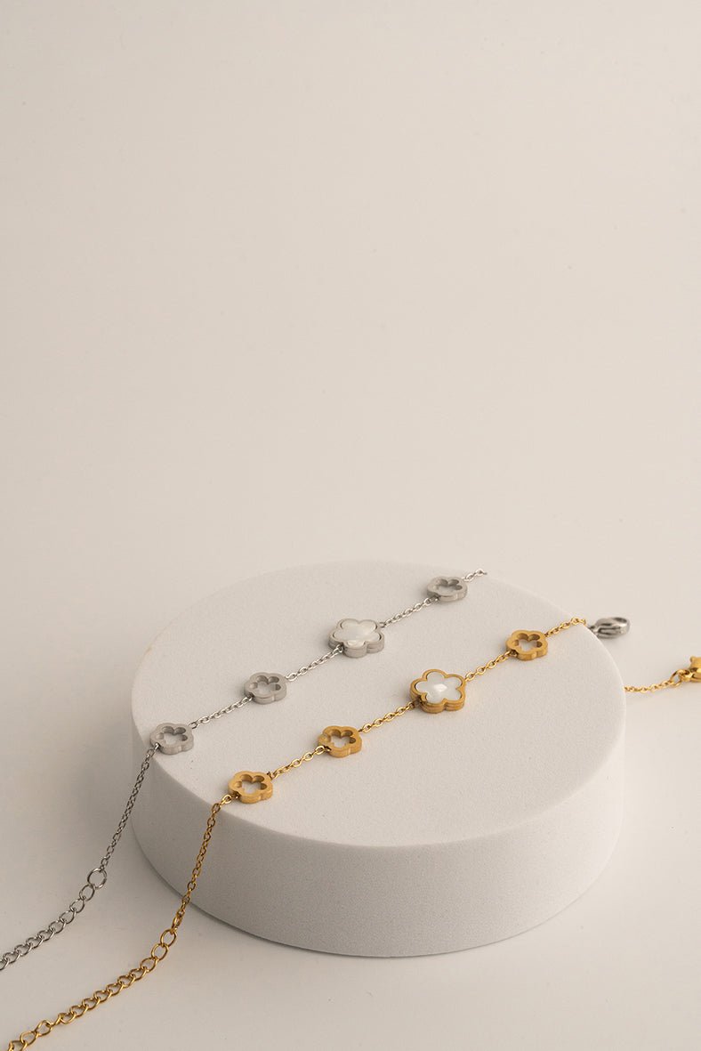 Luna Blossom Radiance Mother of Pearl Bracelet - Minimalist Lab