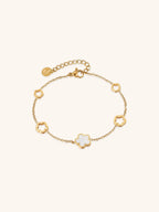 Luna Blossom Radiance Mother of Pearl Bracelet - Minimalist Lab