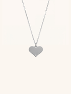 Diamond Heart Engravable Necklace - Minimalist Lab