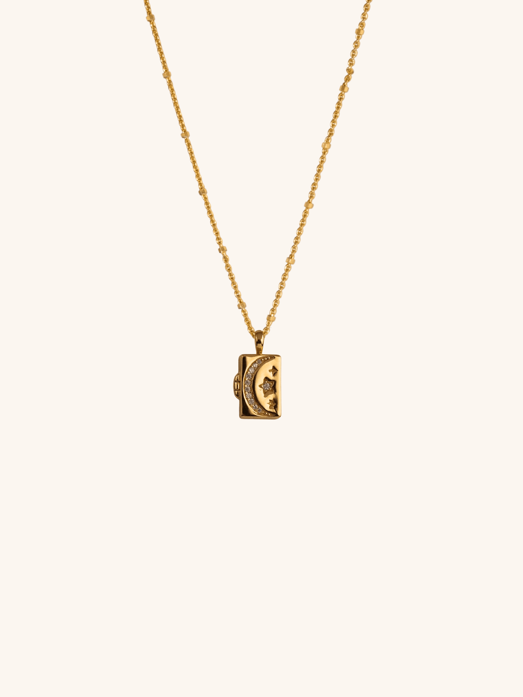 CALLISTA Galatic Locket Sterling Silver Necklace - Minimalist Lab