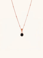 OLIVE Round Sterling Silver Necklace - Minimalist Lab