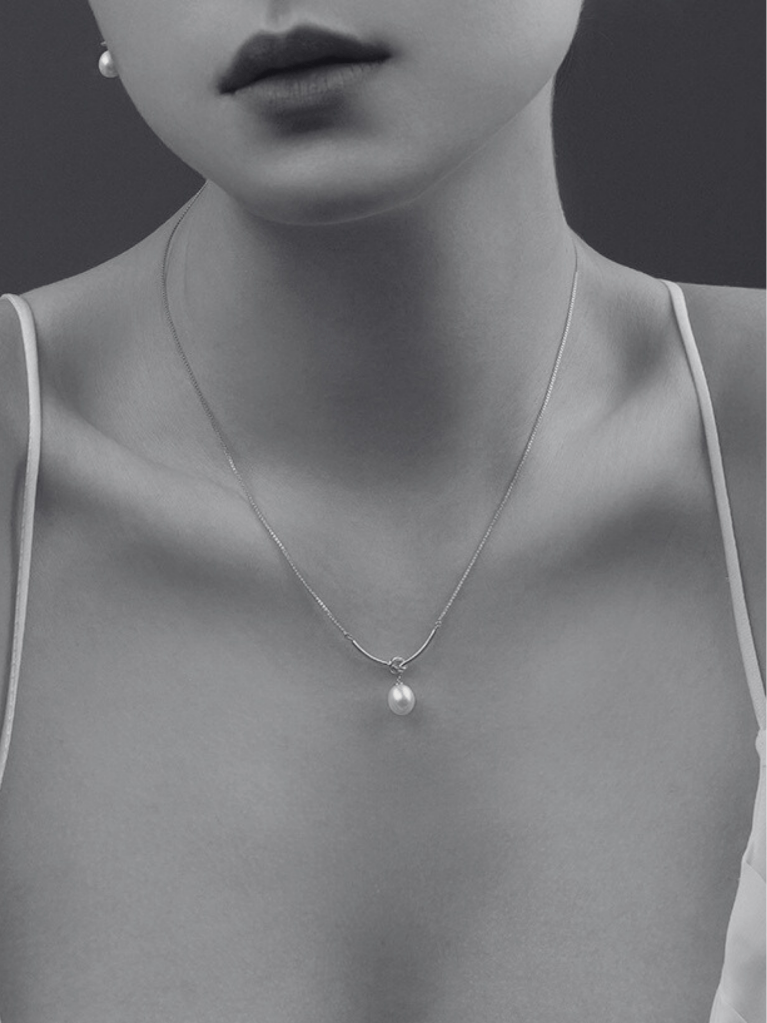 Ophelia Natural Pearl Necklace - Minimalist Lab