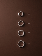 Plain Sterling Silver Single Ear Hoop - Minimalist Lab