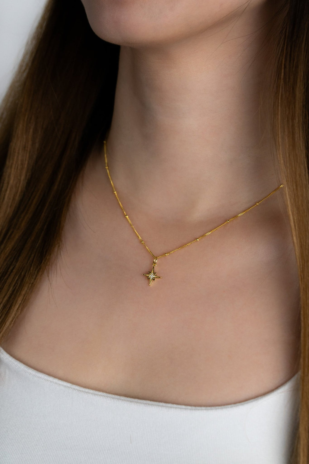 PENELOPE North Star Sterling Silver Necklace - Minimalist Lab